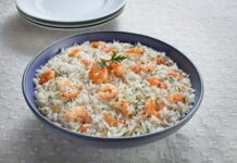 arroz com camarão